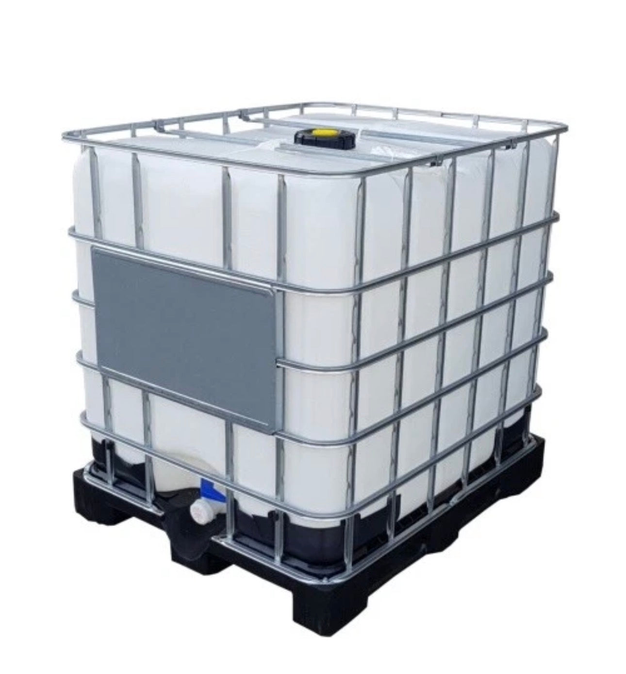 1000 l IBC Wassertank Container Regenwassertank GFK Kunststoffpalette GESPÜLT und GESIEGELT