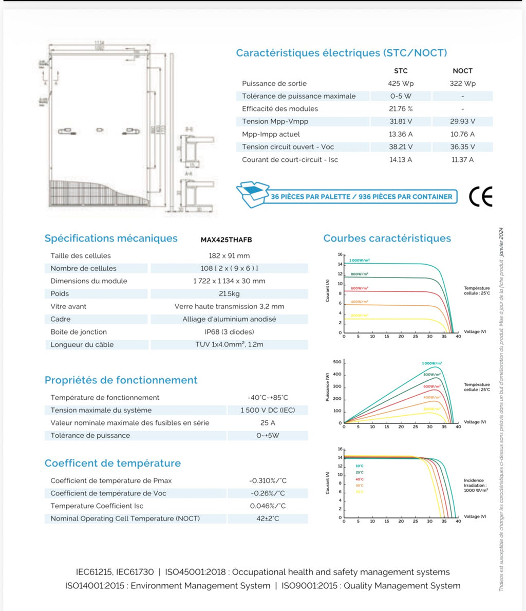 BHPW Full Black Solarpanel 425 W – Maximale Leistung. Edles Design.