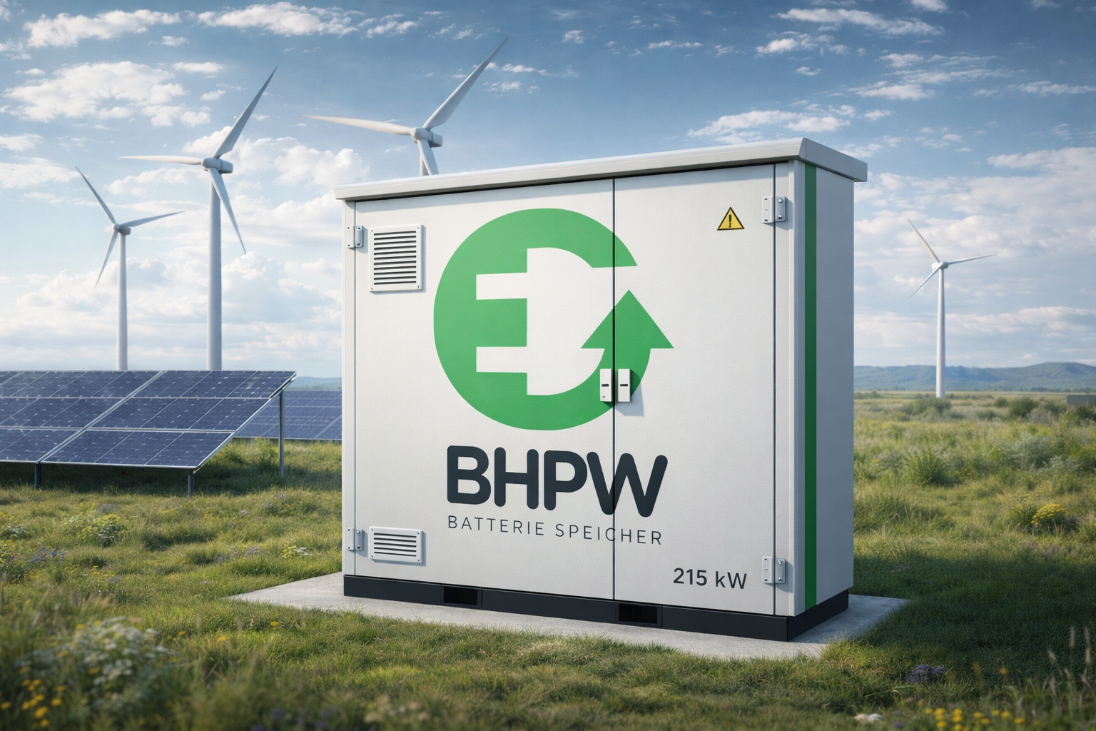 BHPW Batteriespeicher System - Gewerbe - Netzstabilisierung - Lastspitzenkappung - Arbitrage