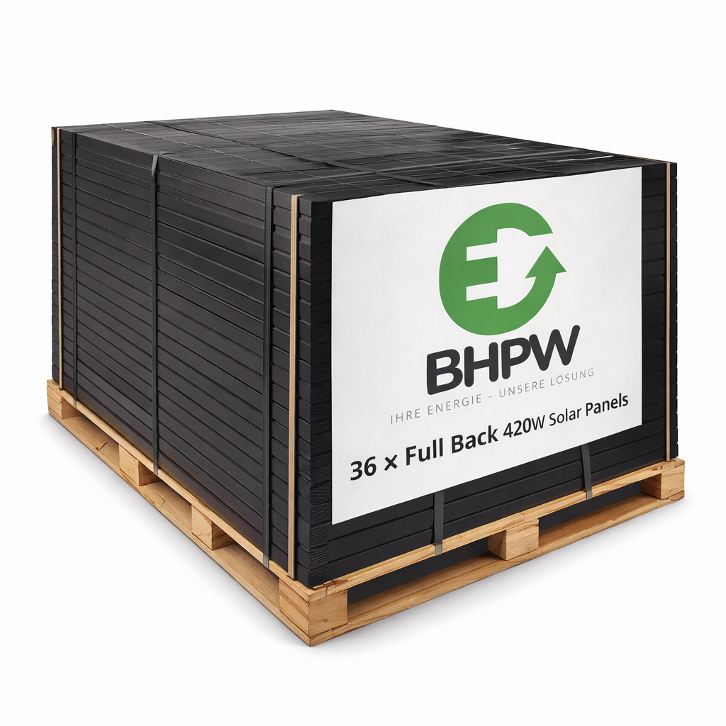Palette Solarpanels – 36 Stück Full Back 420 W – BHPW