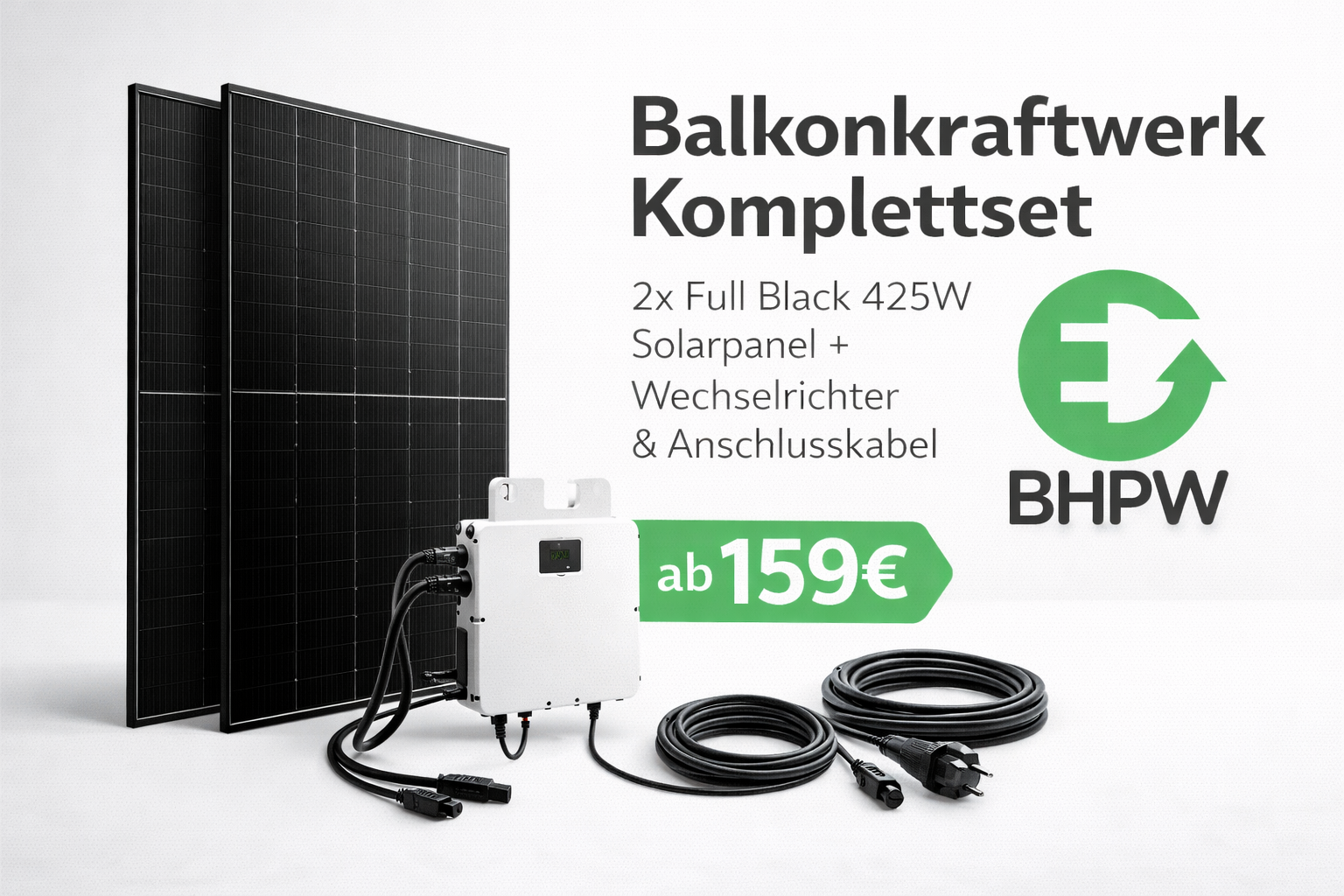 BHPW Balkonkraftwerk 820 W – Komplettset für deine eigene Solarenergie