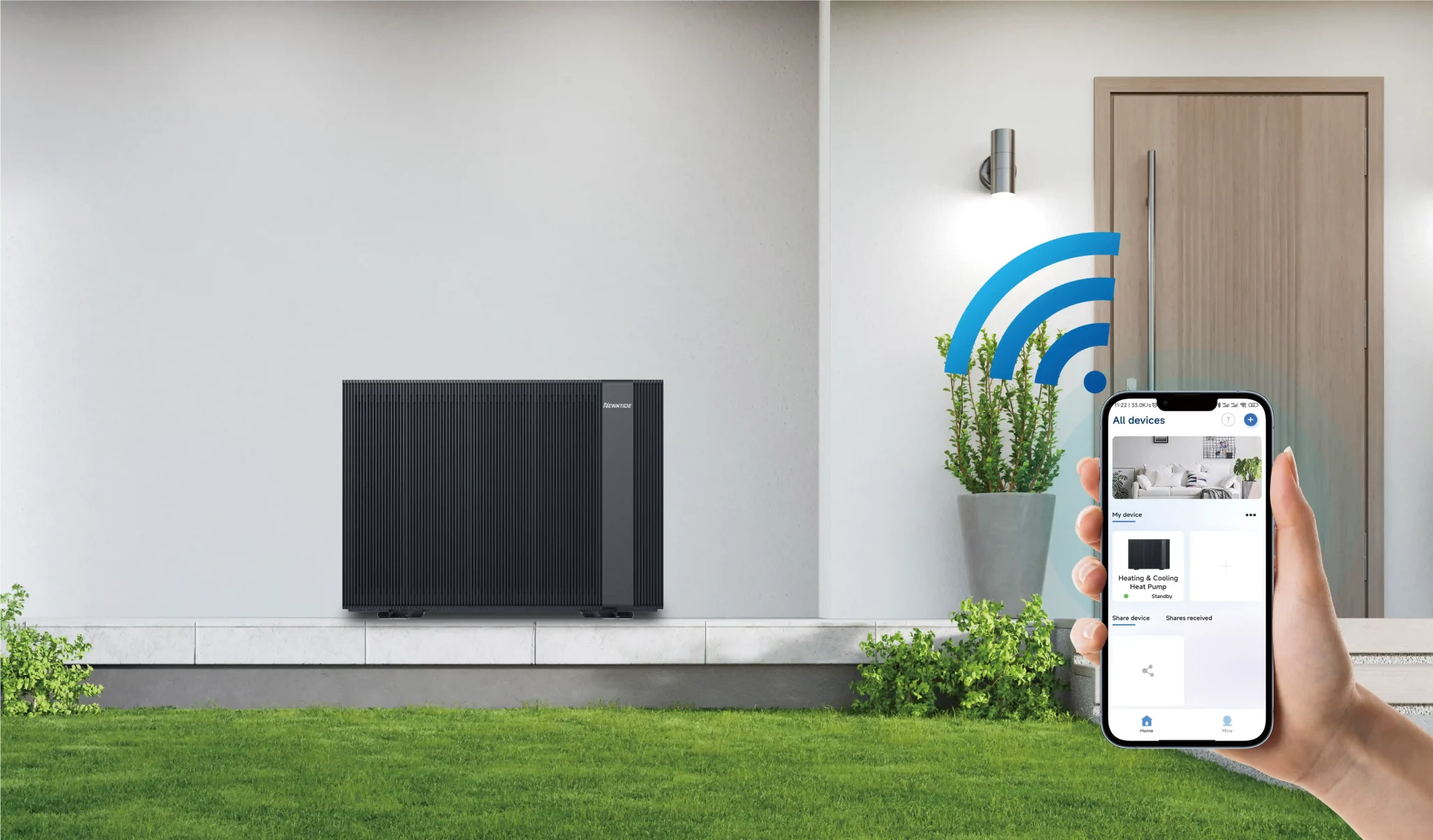 Monoblock Luftwärmepumpe 9KW der Hi-Master V-Serie R290 mit Inverter 9KW R290 BAFA gelistet