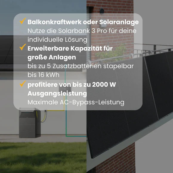 Anker Solarbank 3 E2700 Pro System - 3600W - Bis zu 16,12